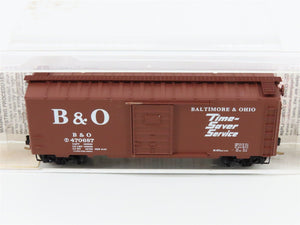 N Scale Micro-Trains MTL 20346 B&O Baltimore & Ohio Time Saver 40' Boxcar 470687