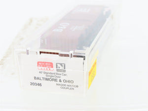 N Scale Micro-Trains MTL 20346 B&O Baltimore & Ohio Time Saver 40' Boxcar 470687