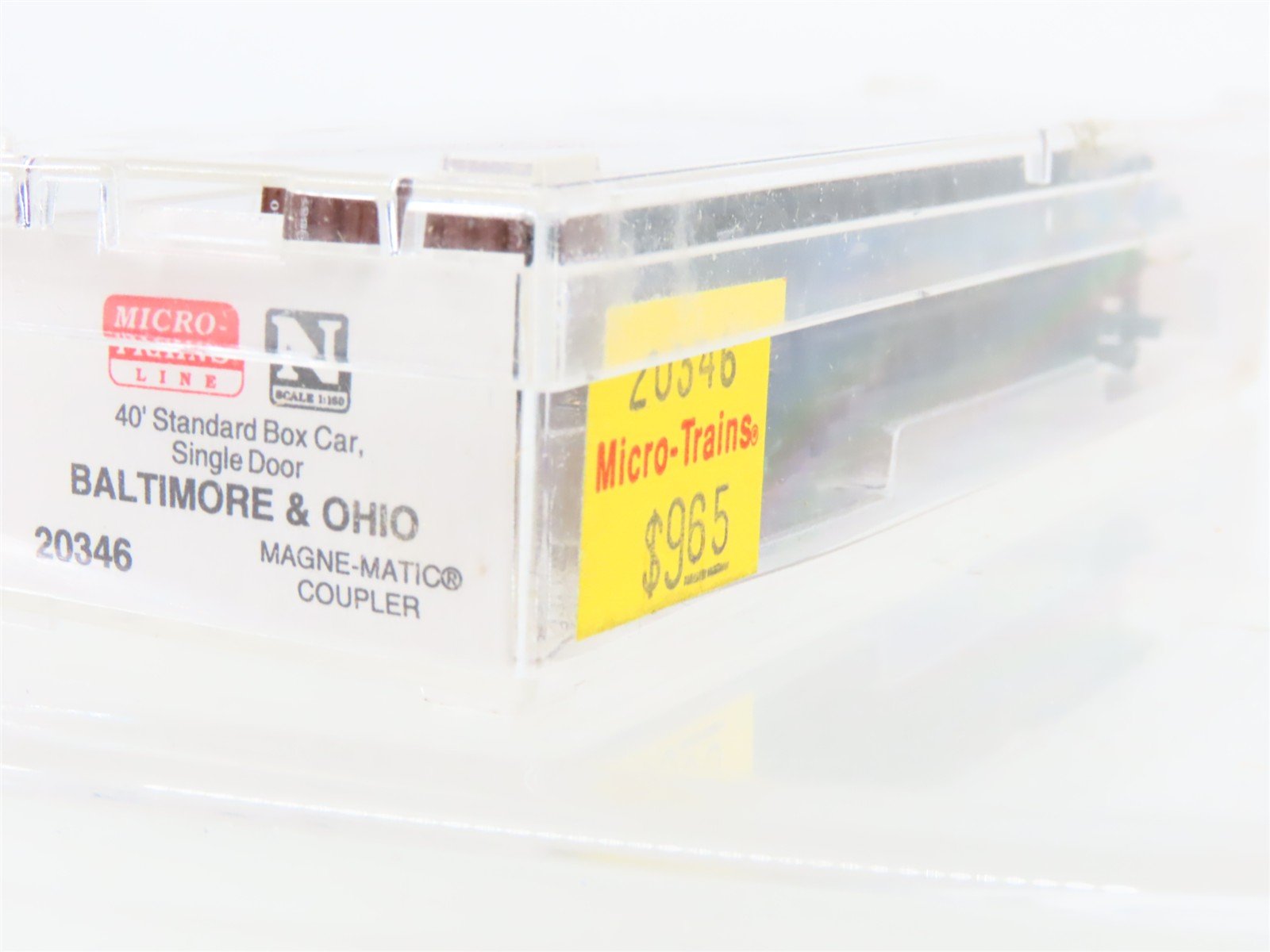 N Scale Micro-Trains MTL 20346 B&O Baltimore & Ohio Time Saver 40' Boxcar 470687