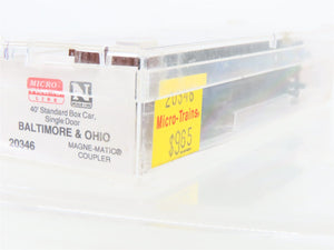 N Scale Micro-Trains MTL 20346 B&O Baltimore & Ohio Time Saver 40' Boxcar 470687