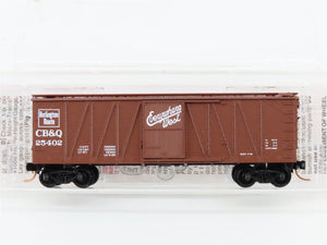 N Scale Micro-Trains MTL 28150 CB&Q Burlington Route 40' Box Car #25402