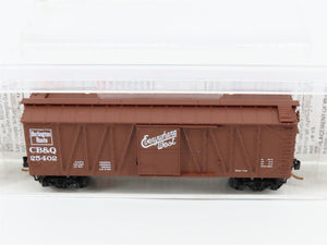N Scale Micro-Trains MTL 28150 CB&Q Burlington Route 40' Box Car #25402