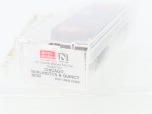 N Scale Micro-Trains MTL 28150 CB&Q Burlington Route 40' Box Car #25402