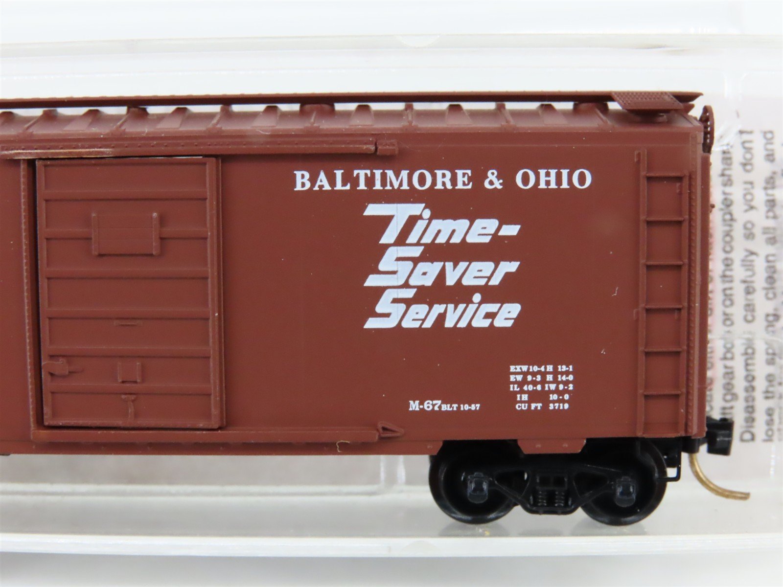N Micro-Trains MTL 20346/1 B&O Baltimore & Ohio Time Saver 40' Box Car #470699