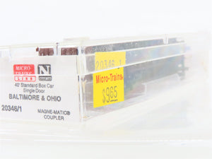 N Micro-Trains MTL 20346/1 B&O Baltimore & Ohio Time Saver 40' Box Car #470699