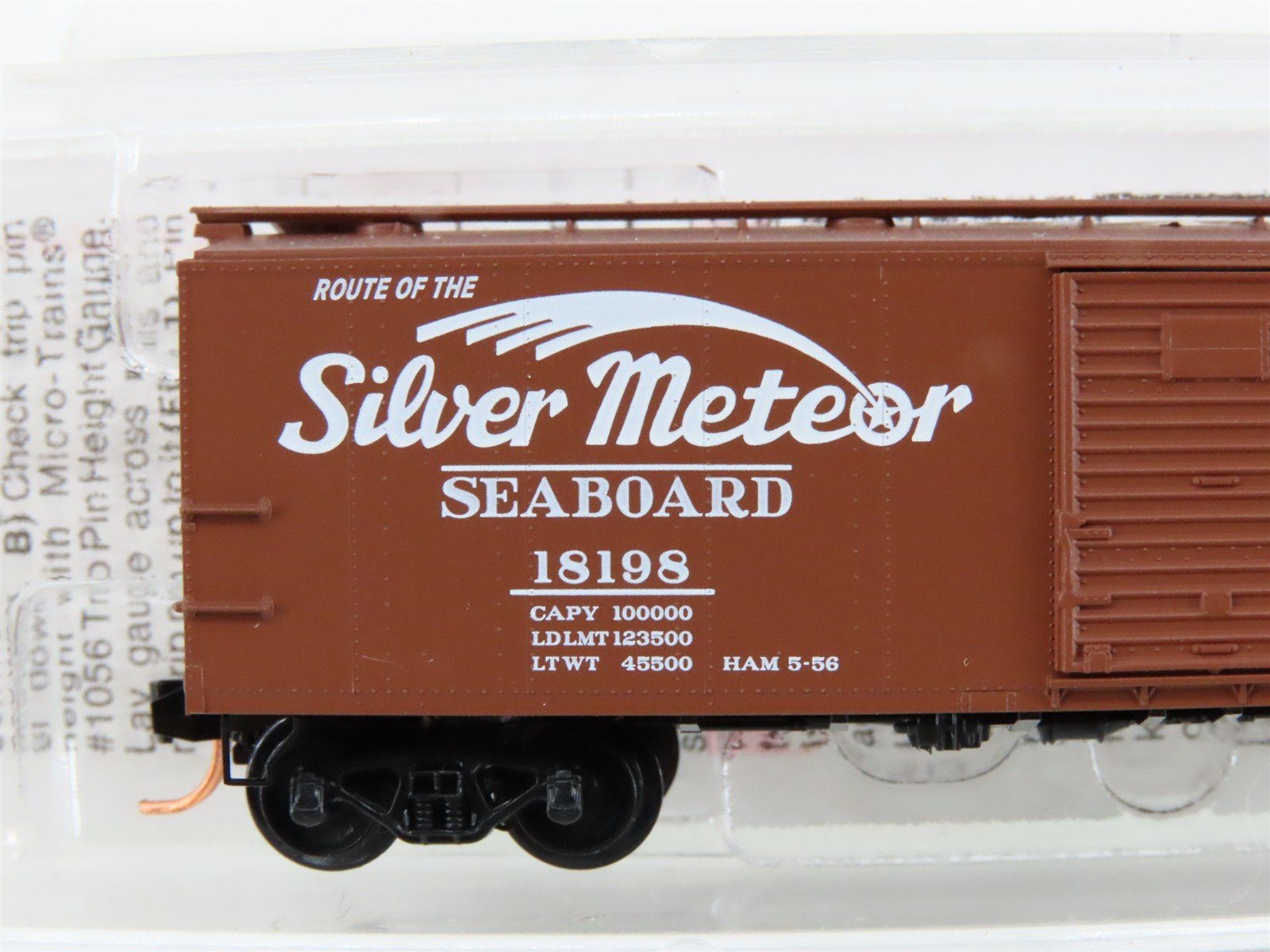 N Micro-Trains MTL 120250 SAL Seaboard Air Line Silver Meteor 40' Box Car #18198