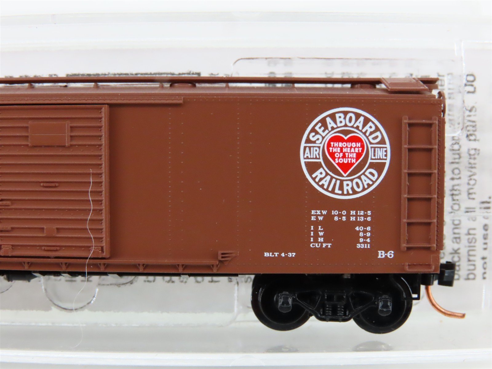 N Micro-Trains MTL 120250 SAL Seaboard Air Line Silver Meteor 40' Box Car #18198
