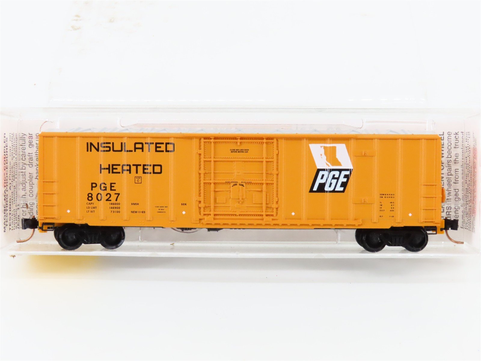 N Scale Micro-Trains MTL 27280 PGE Pacific Great Eastern 50' Box Car #8027