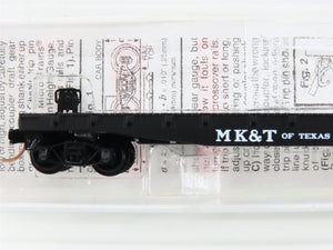 N Scale Micro-Trains MTL 45240 MK&T Of Texas 50' Fishbelly Side Flat Car #3554