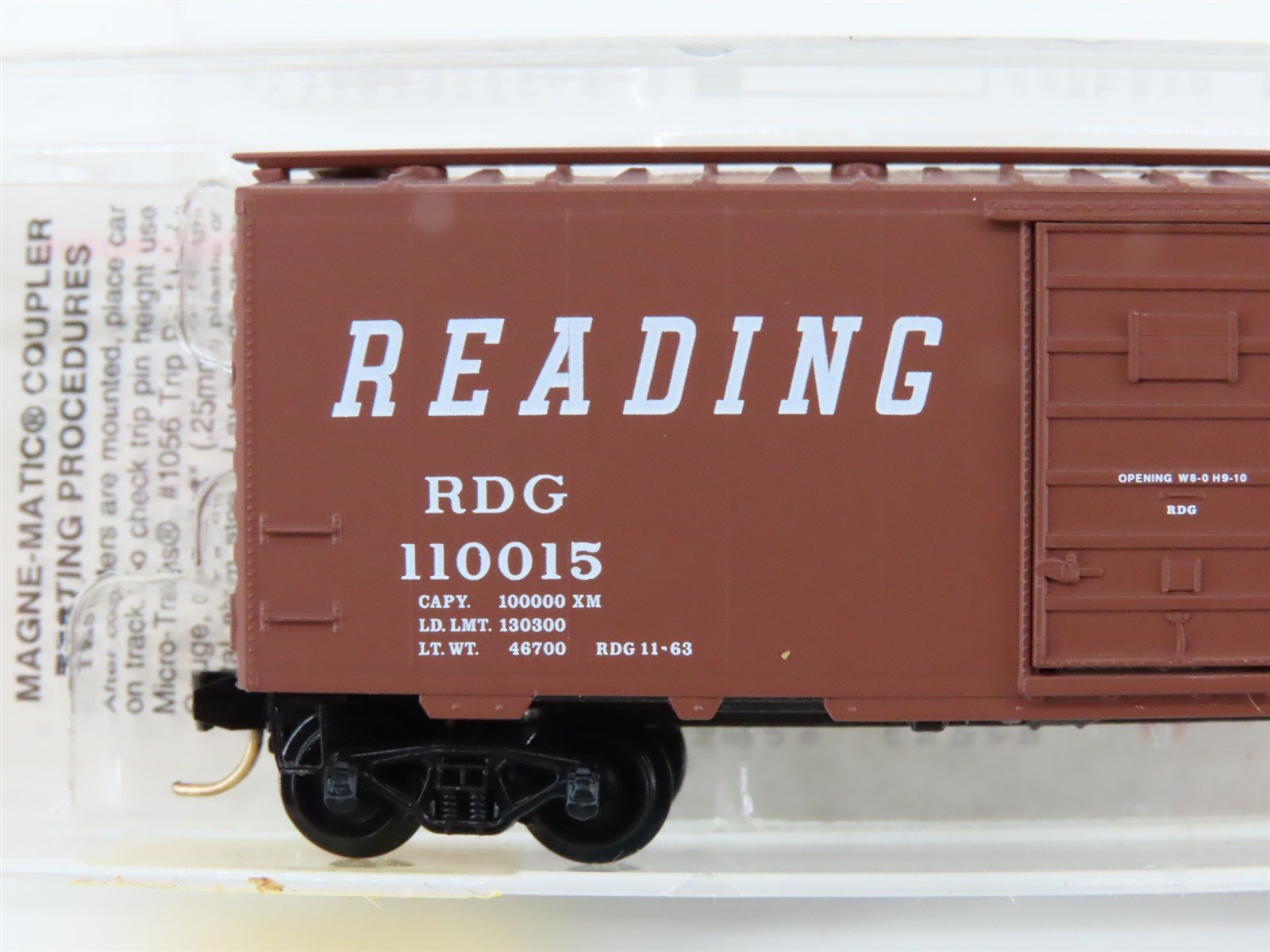 N Scale Micro-Trains MTL 20810 RDG Reading Lines 40' Single Door Box Car #110015