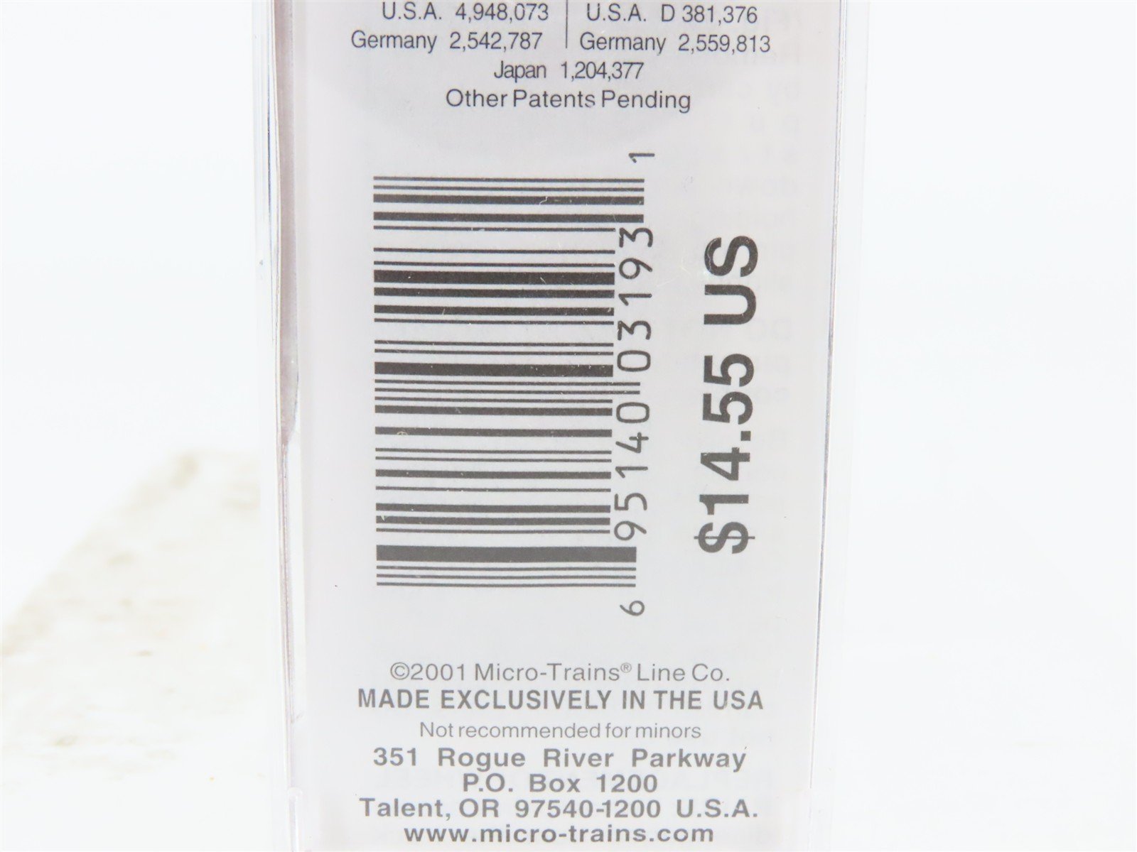 N Scale Micro-Trains MTL 33140 CP Canadian Pacific 50' Box Car #49201