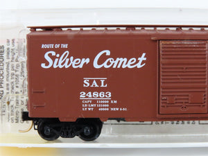 N Micro-Trains MTL 20660 SAL Seaboard Air Line Silver Comet 40' Box Car #24863