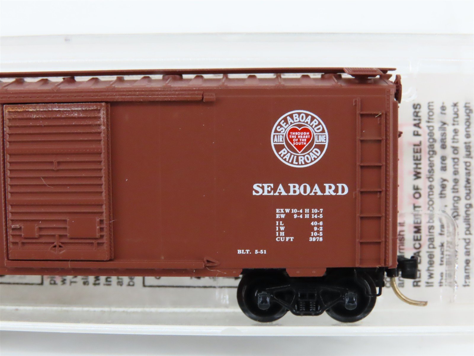 N Micro-Trains MTL 20660 SAL Seaboard Air Line Silver Comet 40' Box Car #24863