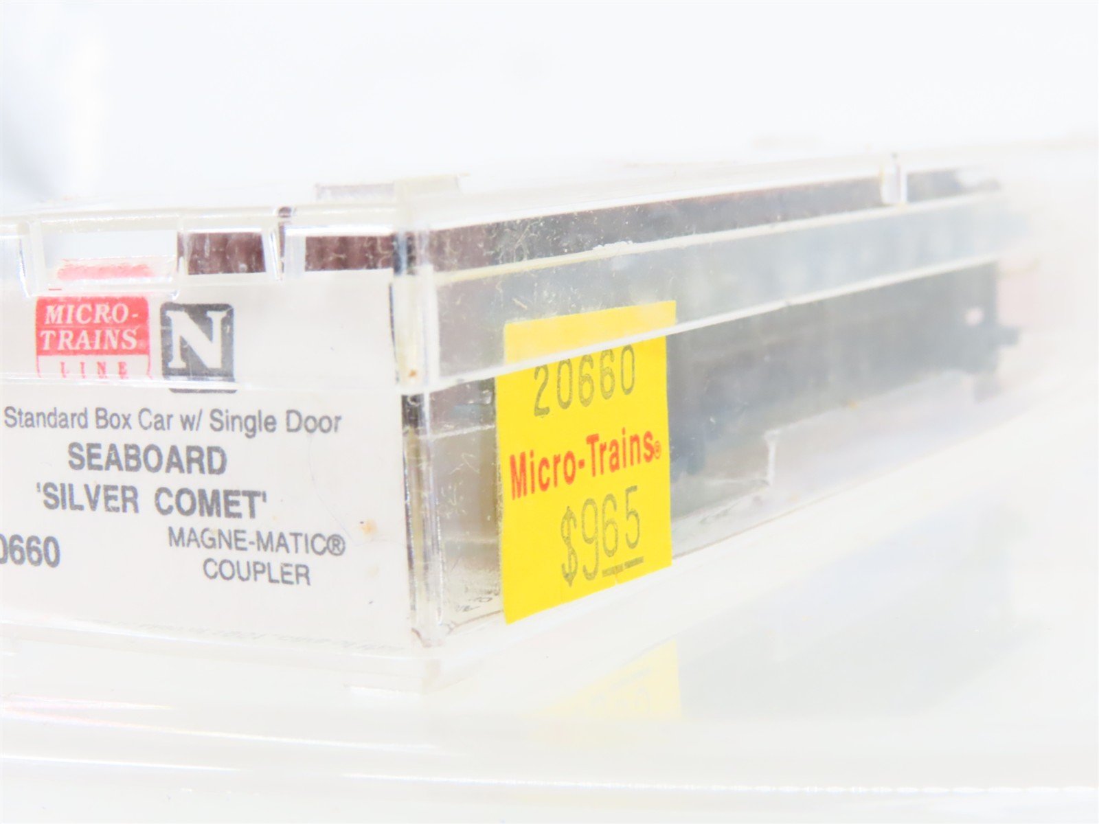 N Micro-Trains MTL 20660 SAL Seaboard Air Line Silver Comet 40' Box Car #24863