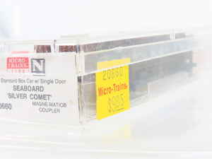 N Micro-Trains MTL 20660 SAL Seaboard Air Line Silver Comet 40' Box Car #24863