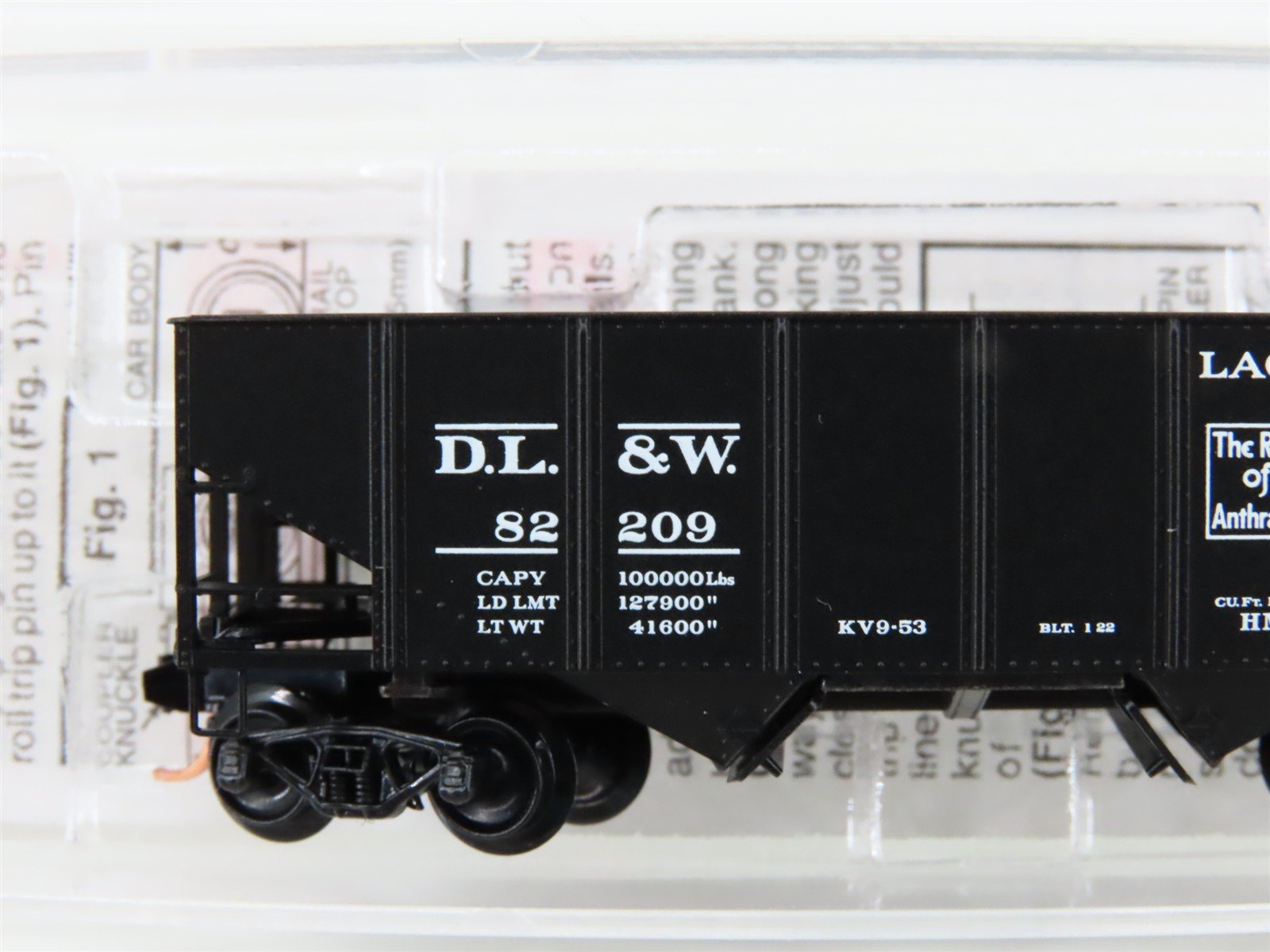N Scale Micro-Trains MTL 56320 DL&W The Road of Anthracite 2-Bay Hopper #82209