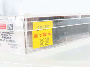 N Scale Micro-Trains MTL 20950 CGW Chicago Great Western 40' Box Car #90017