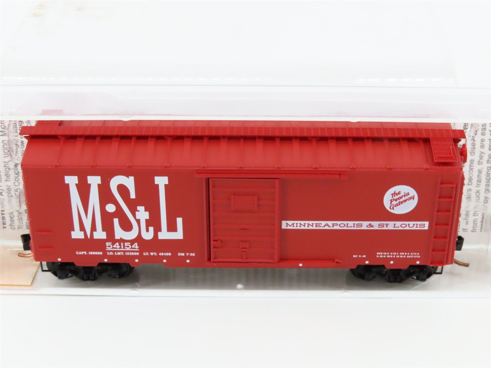 N Scale Micro-Trains MTL 20860 M&StL The Peoria Gateway 40' Box Car #54154
