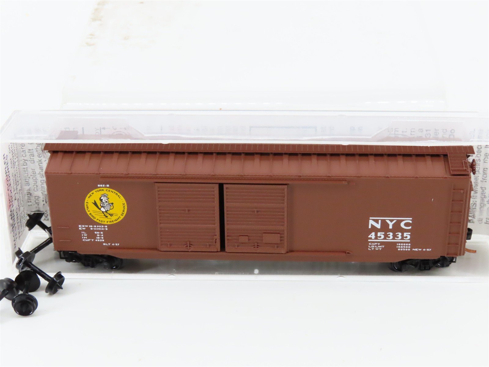 N Scale Micro-Trains MTL 34220 NYC New York Central Early Bird 50' Boxcar #45335