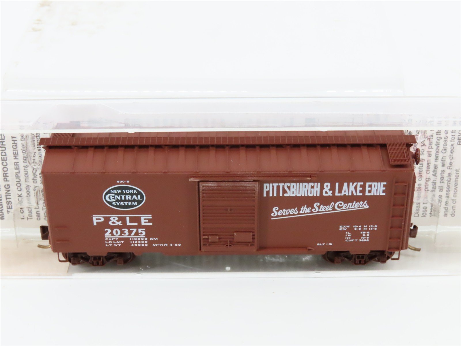 N Micro-Trains MTL 20410 NYC P&LE Serves The Steel Centers 40' Box Car #20375