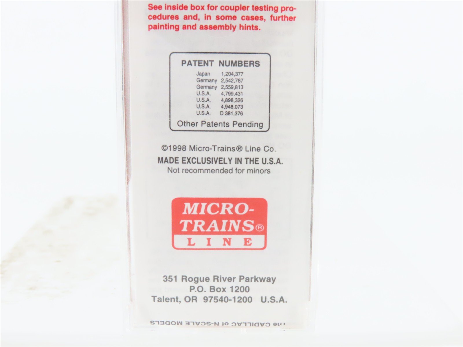 N Scale Micro-Trains MTL 31160 WM Western Maryland 50' Single Door Boxcar #34005