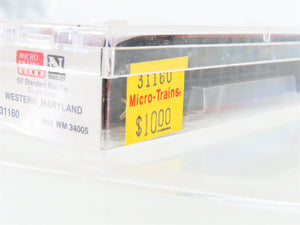 N Scale Micro-Trains MTL 31160 WM Western Maryland 50' Single Door Boxcar #34005