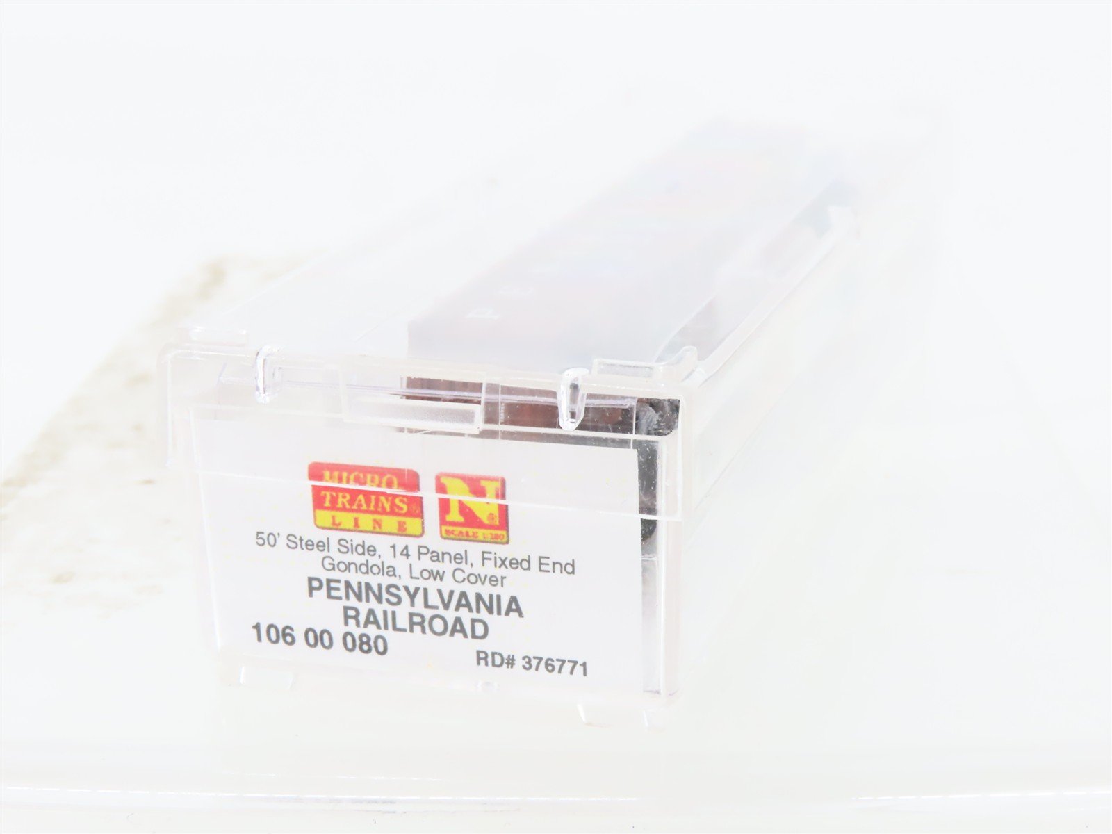 N Scale Micro-Trains MTL 10600080 PRR Pennsylvania 50' Covered Gondola #376771