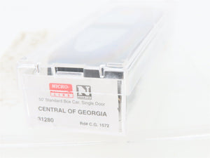 N Scale Micro-Trains MTL 31280 CG Central Of Georgia 50' Box Car #1572