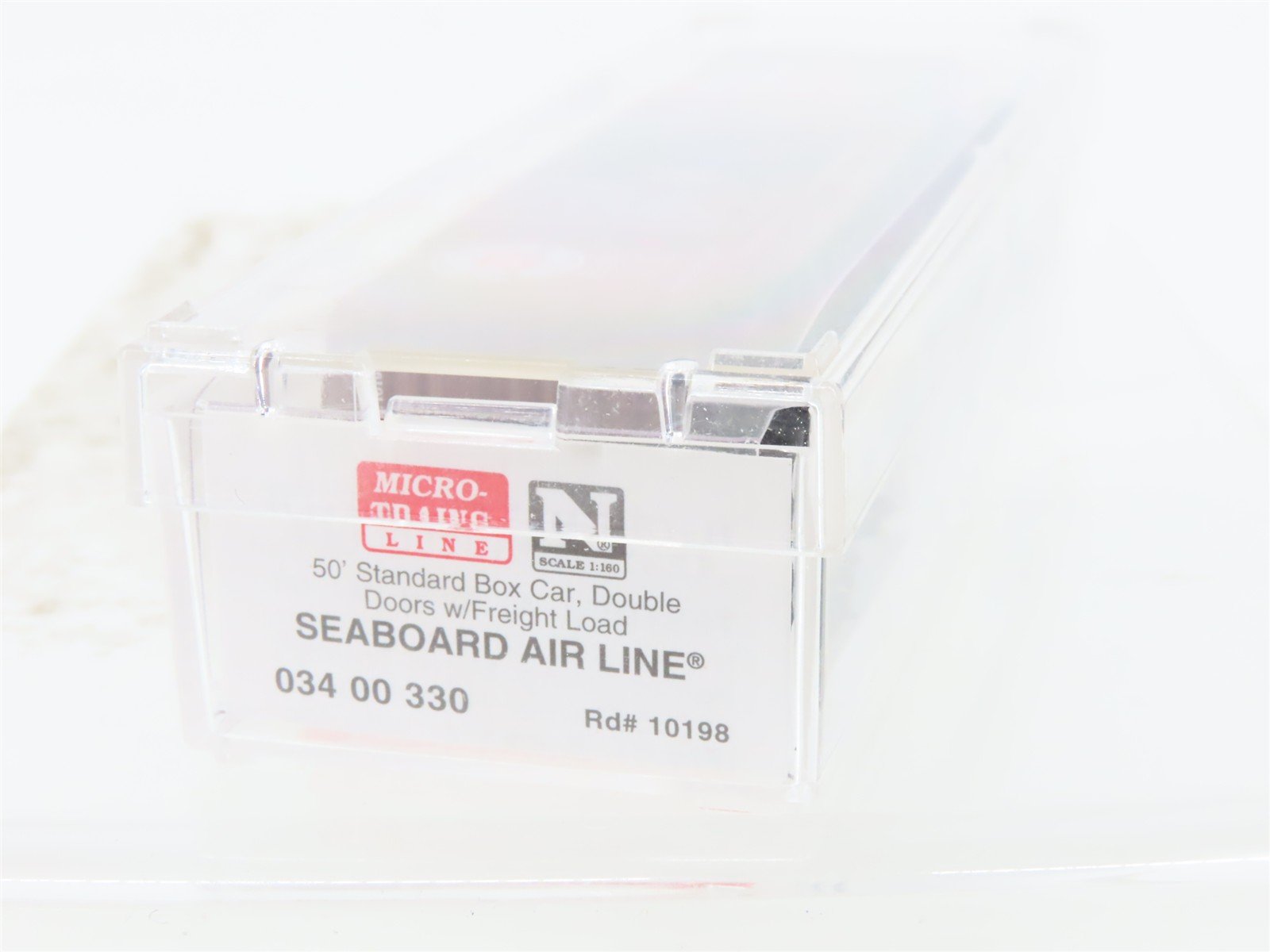 N Scale Micro-Trains MTL 03400330 SAL Silver Meteor 50' Box Car #10198 w/ Load