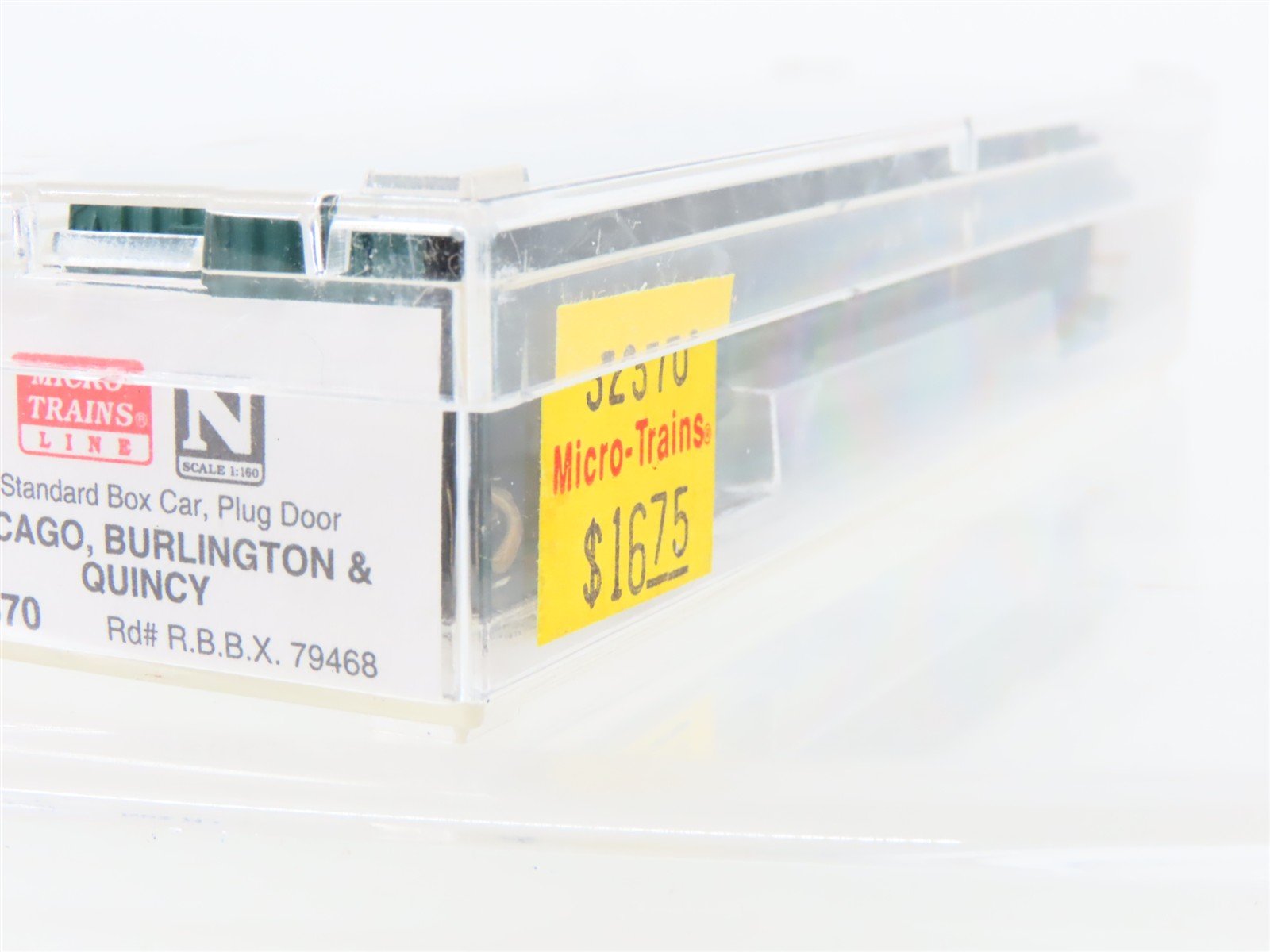 N Scale Micro-Trains MTL 32370 RBBX Burlington Route 50' Plug Door Boxcar #79468