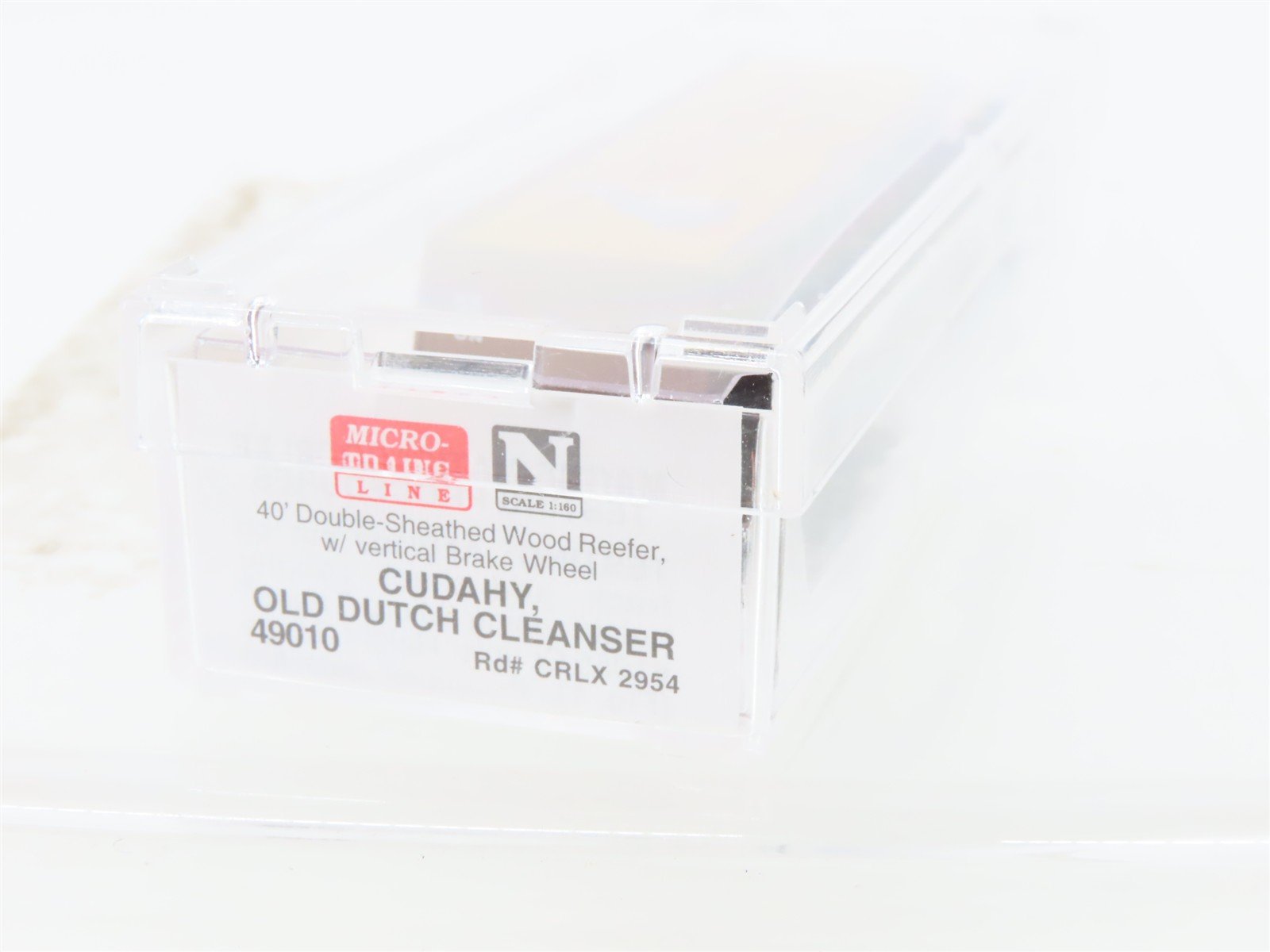 N Scale Micro-Trains MTL 49010 CRLX Cudahy Old Dutch Cleanser 40' Reefer #2954