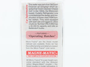 N Scale Micro-Trains MTL 49010 CRLX Cudahy Old Dutch Cleanser 40' Reefer #2954