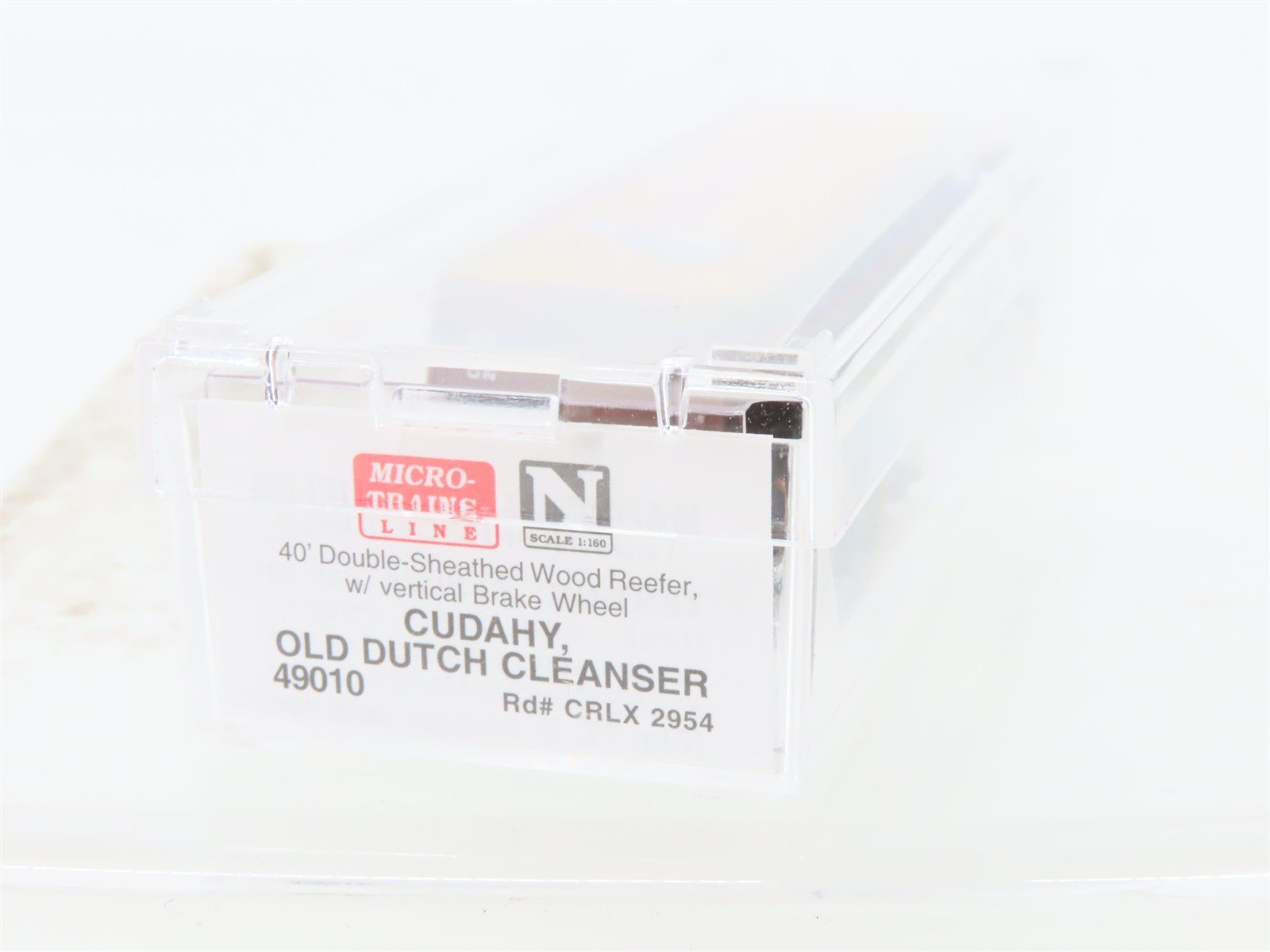 N Scale Micro-Trains MTL 49010 CRLX Cudahy Old Dutch Cleanser 40' Reefer #2954