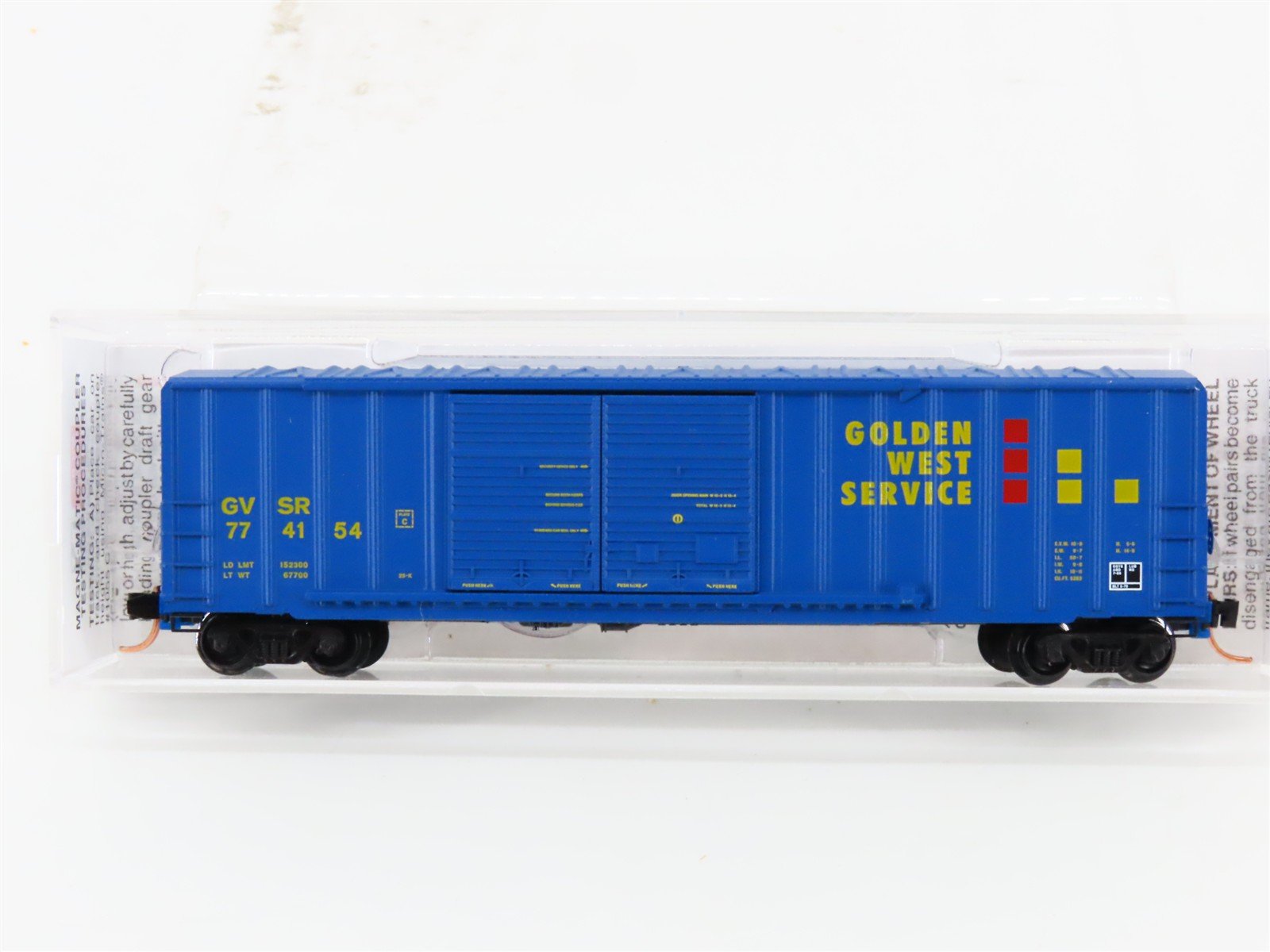 N Scale Micro-Trains MTL 30190 GVSR Golden West Service 50' Box Car #774154