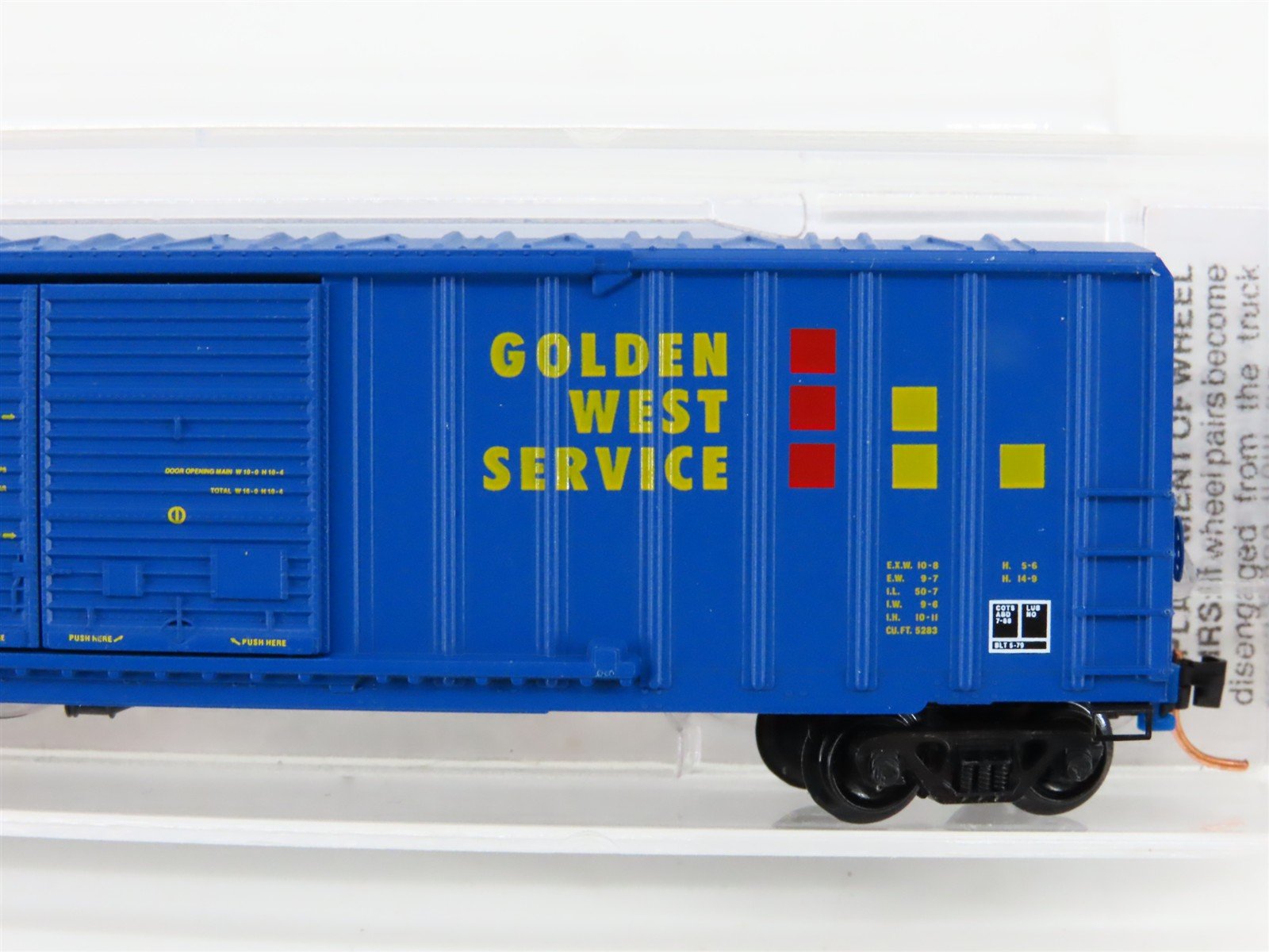 N Scale Micro-Trains MTL 30190 GVSR Golden West Service 50' Box Car #774154