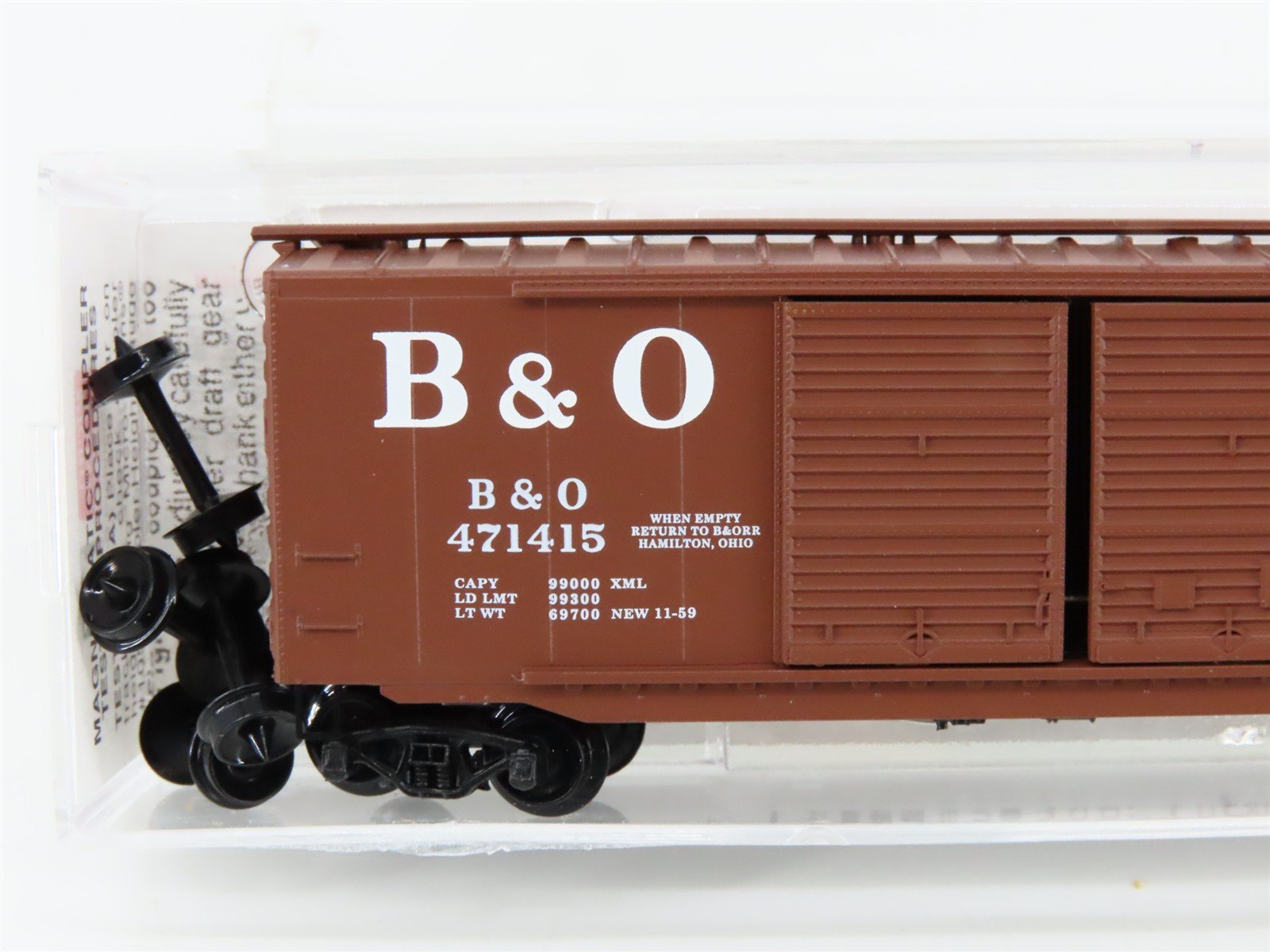 N Micro-Trains MTL 34070 B&O Baltimore & Ohio Sentinel Service 50' Boxcar 471415