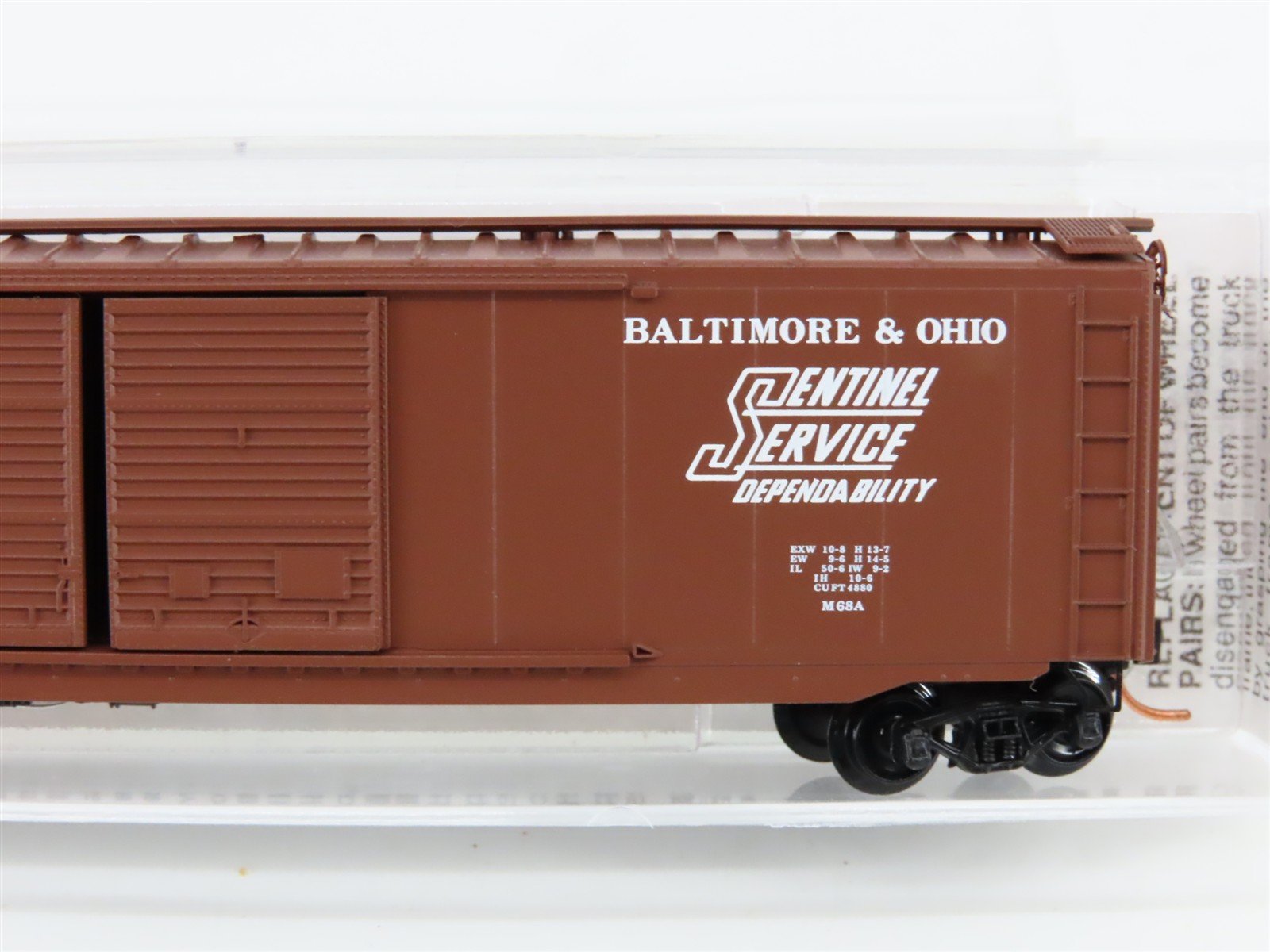 N Micro-Trains MTL 34070 B&O Baltimore & Ohio Sentinel Service 50' Boxcar 471415
