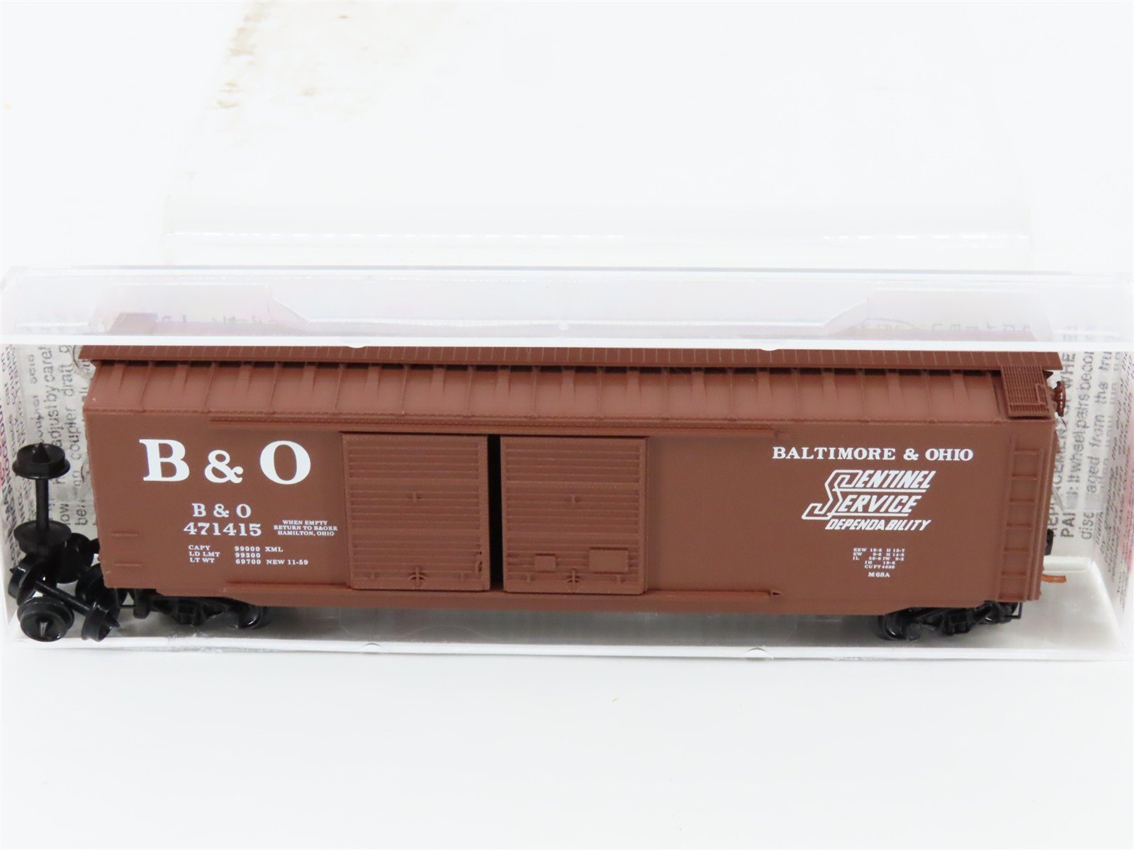 N Micro-Trains MTL 34070 B&O Baltimore & Ohio Sentinel Service 50' Boxcar 471415