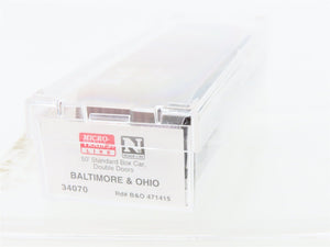 N Micro-Trains MTL 34070 B&O Baltimore & Ohio Sentinel Service 50' Boxcar 471415