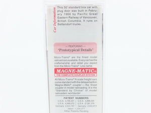 N Scale Micro-Trains MTL 32260 PGE Pacific Great Eastern 50' Box Car #4521