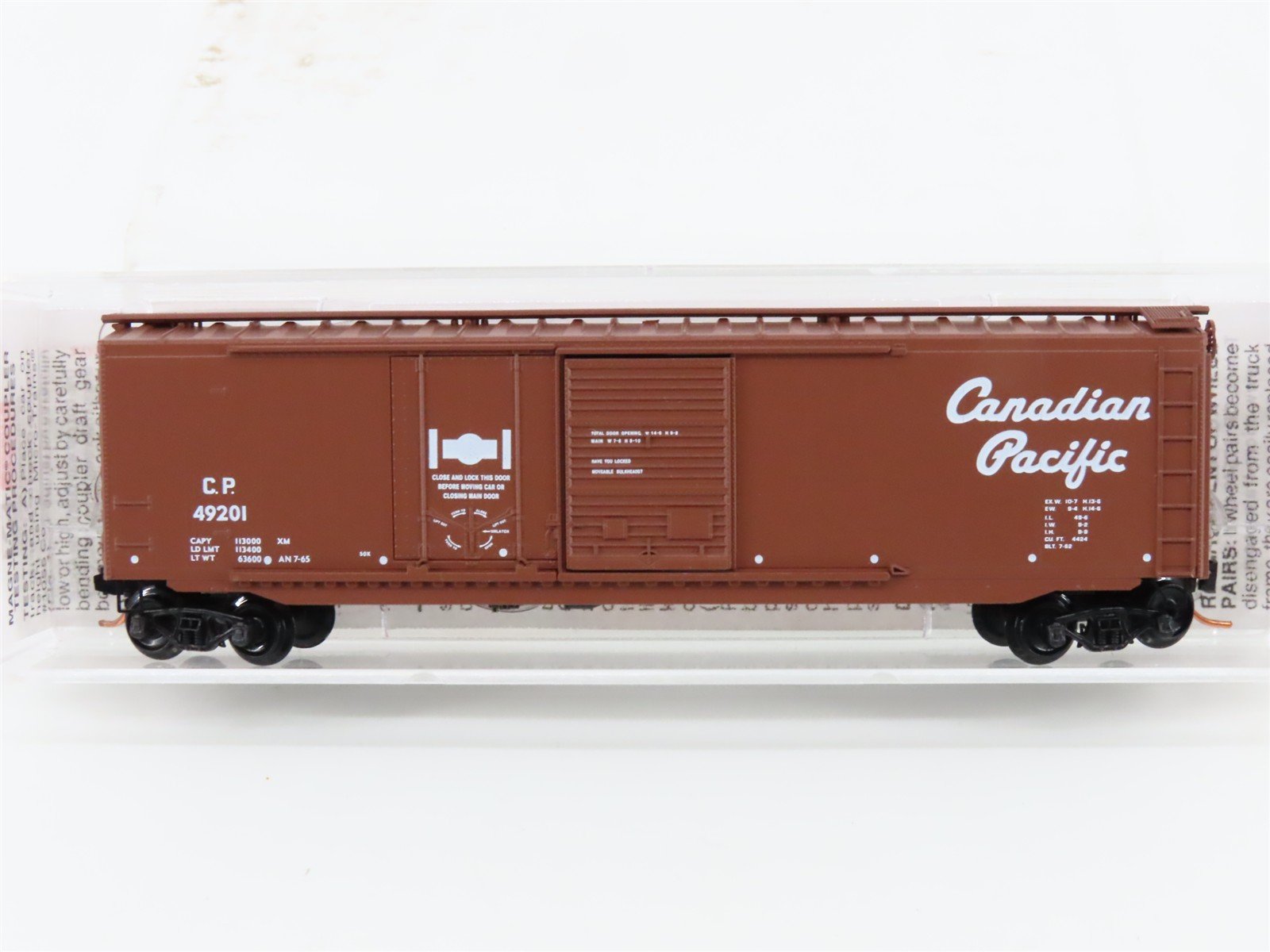 N Scale Micro-Trains MTL 33140 CP Canadian Pacific 50' Box Car #49201