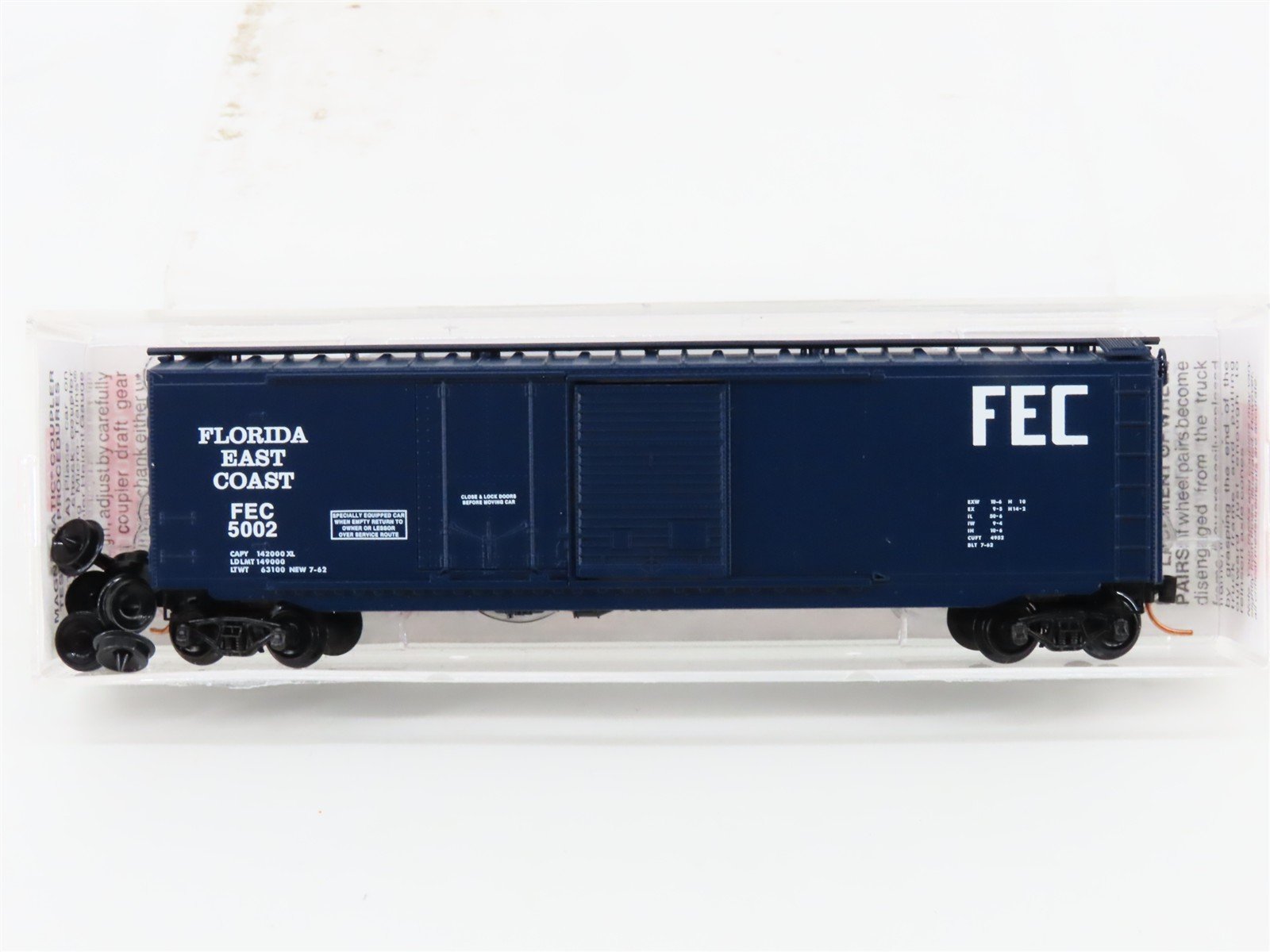 N Scale Micro-Trains MTL 33080 FEC Florida East Coast 50' Box Car #5002