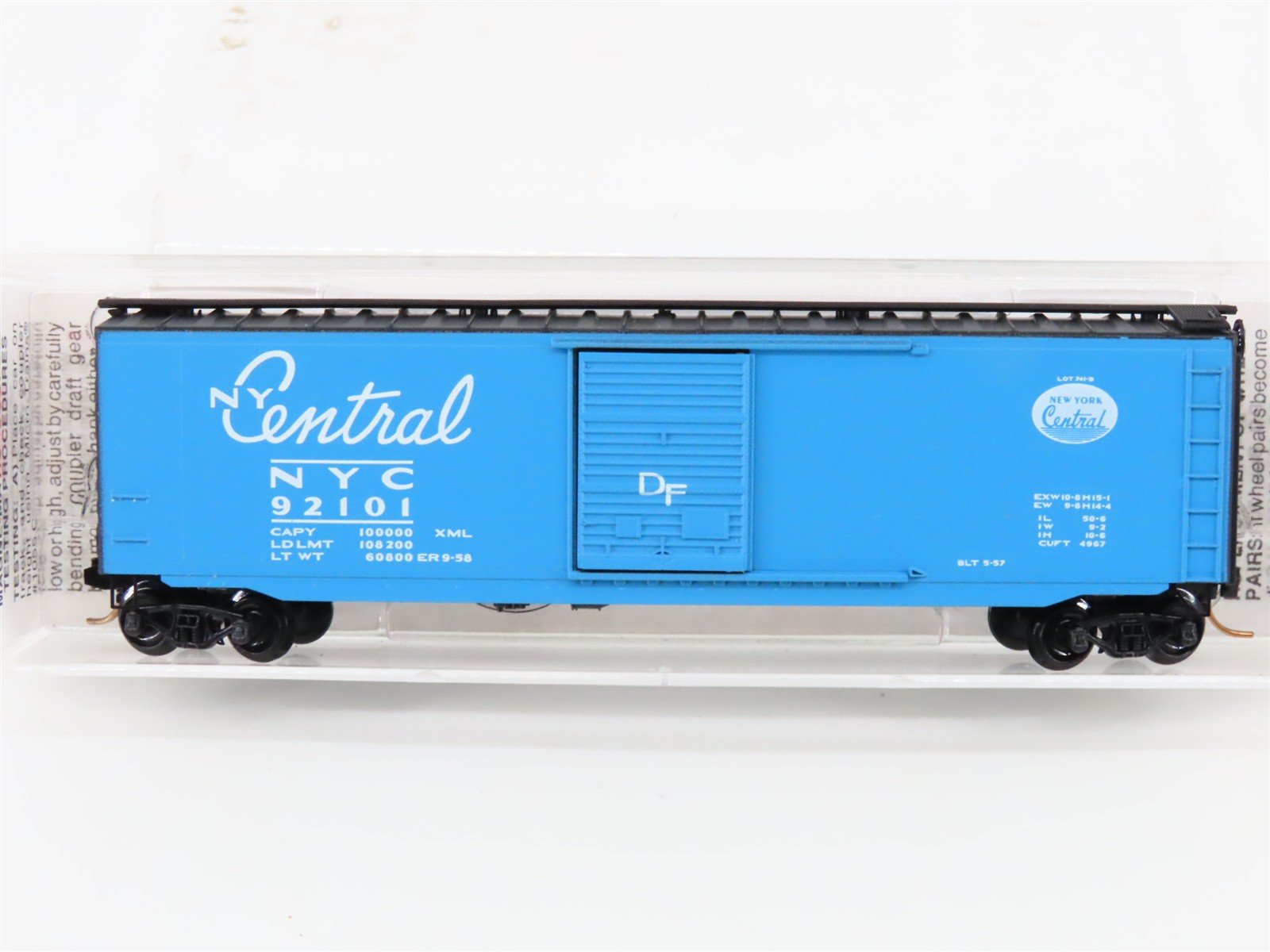 N Scale Micro-Trains MTL 31310 NYC New York Central 50' Box Car #92101
