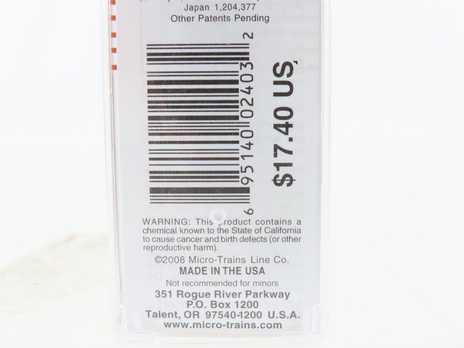 N Micro-Trains MTL 04400061 ATSF Santa Fe 50' Flat Car 90820 w/Steel Plate Load