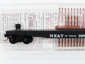 N Scale Micro-Trains MTL 45240 MK&T Of Texas 50' Fishbelly Side Flat Car #3554