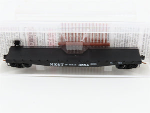 N Scale Micro-Trains MTL 45240 MK&T Of Texas 50' Fishbelly Side Flat Car #3554