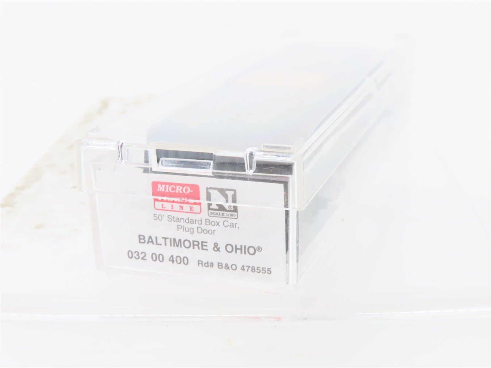N Scale Micro-Trains MTL 03200400 B&O Baltimore & Ohio 50' Box Car #478555