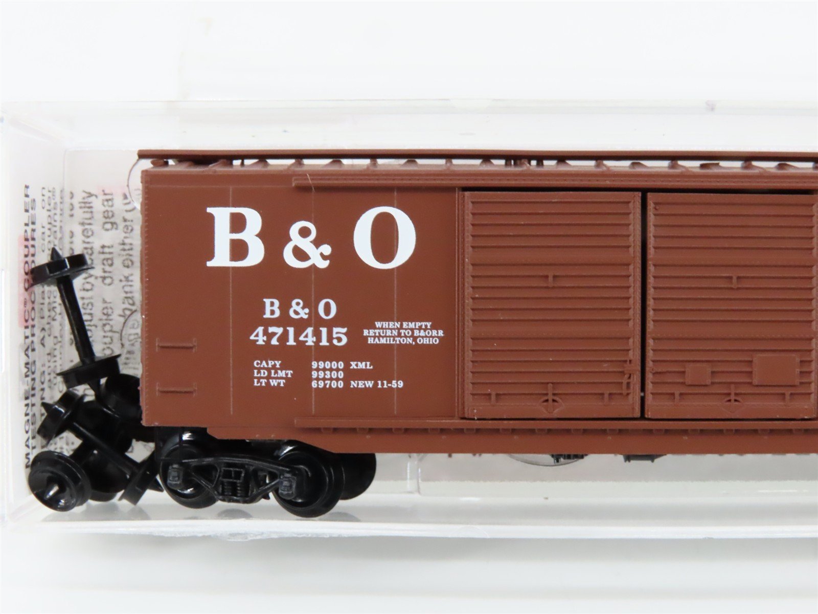 N Micro-Trains MTL 34070 B&O Baltimore & Ohio Sentinel Service 50' Boxcar 471415