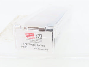 N Micro-Trains MTL 34070 B&O Baltimore & Ohio Sentinel Service 50' Boxcar 471415