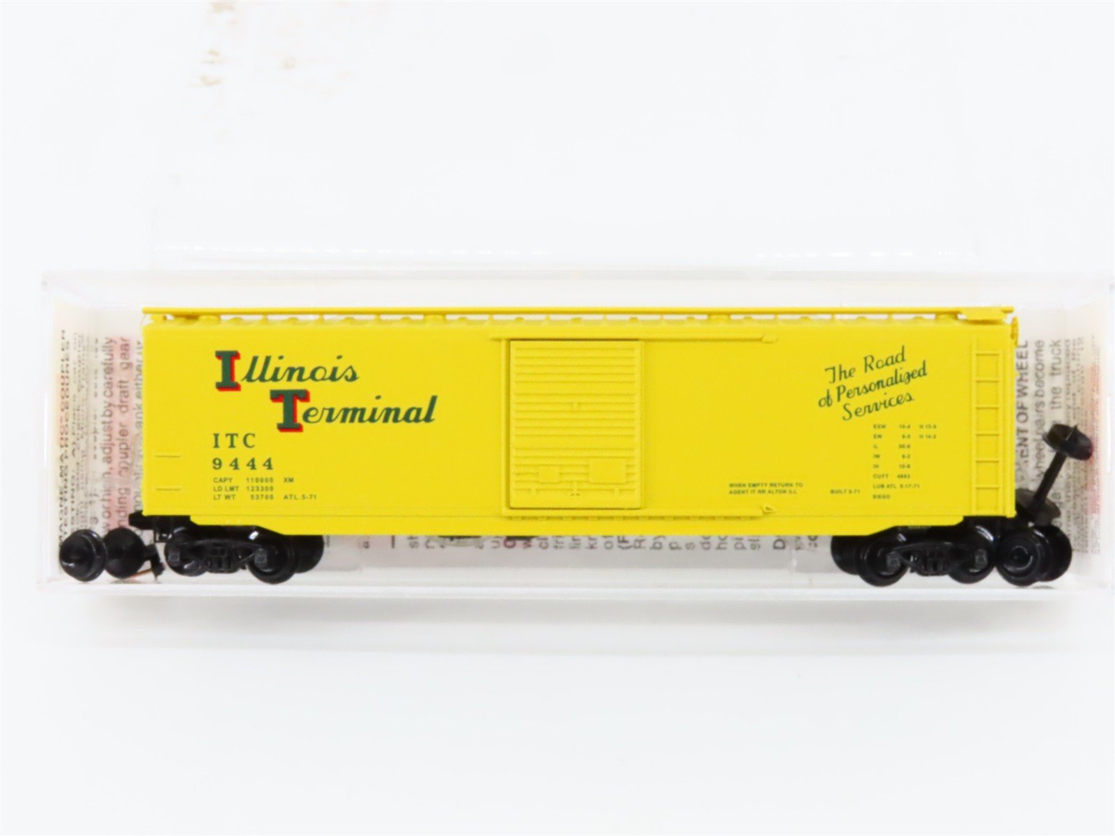 N Scale Micro-Trains MTL 31010 ITC Illinois Terminal 50' Box Car #9444